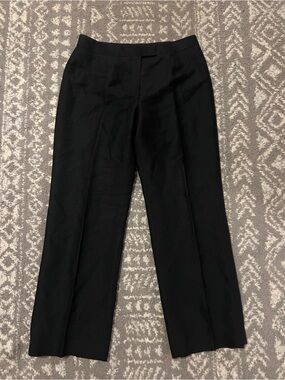 Evan Picone Black Straight-Leg Dress Trousers size 8P